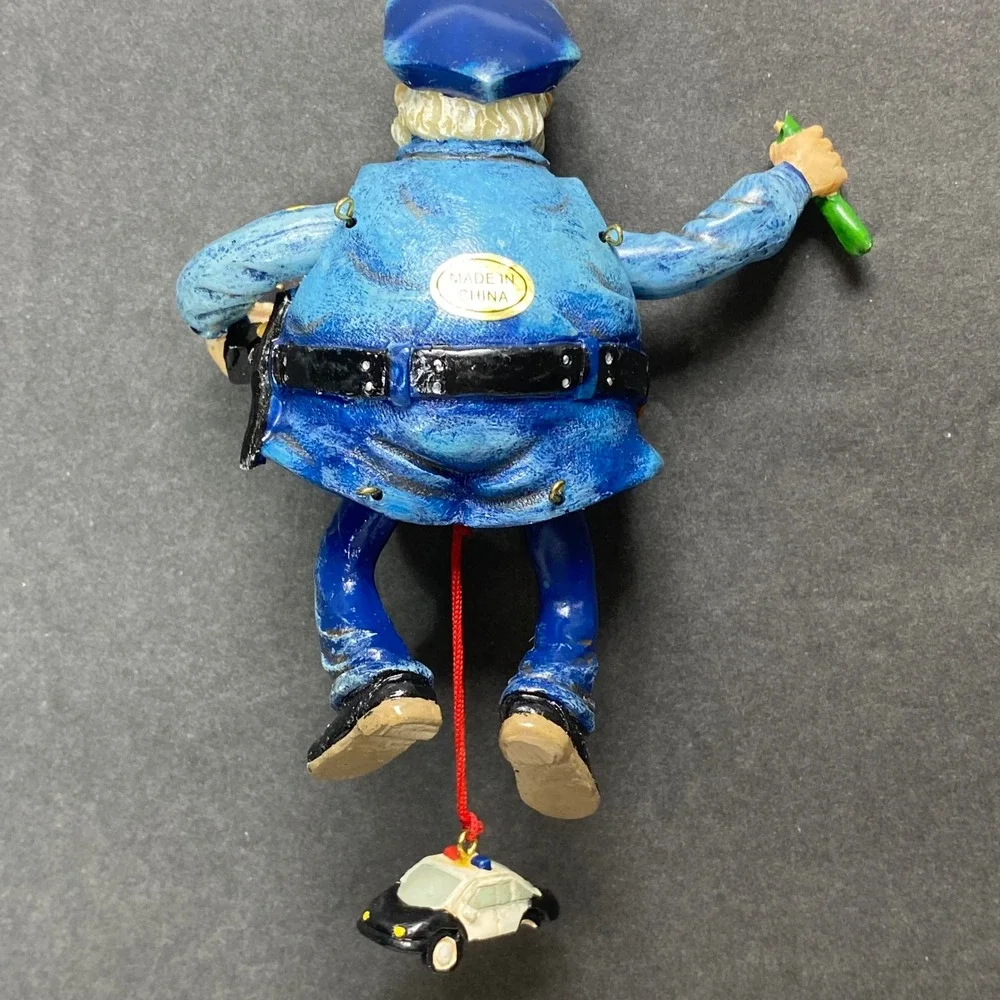 Police Officer Cop‎ Christmas Ornament Police Car Hanging Figurine
